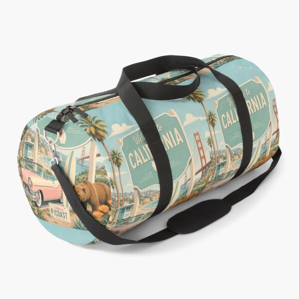 Item preview, Welcome to California Retro Travel Poster  designed and sold by LuluLeb.
