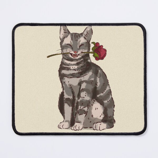 Item preview, A cute dog with a red rose designed and sold by Hessah-HA.