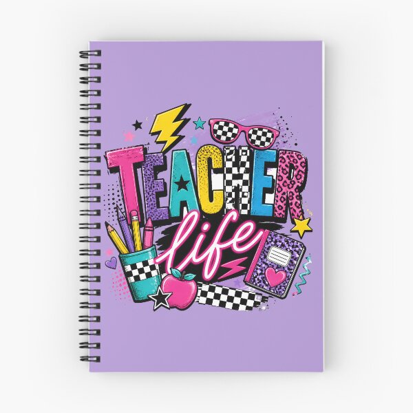 Item preview, Retro Teacher Life Vibrant Leopard Illustration designed and sold by JmiliArts.