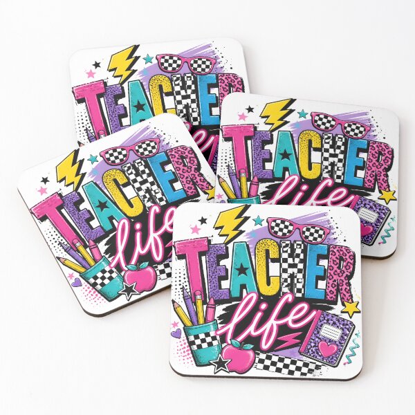Item preview, Retro Teacher Life Vibrant Leopard Illustration designed and sold by JmiliArts.