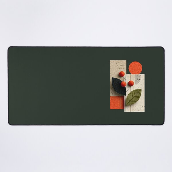 Item preview, Abstract Mid Century Modern Textured Botanical Art designed and sold by colorful-white.