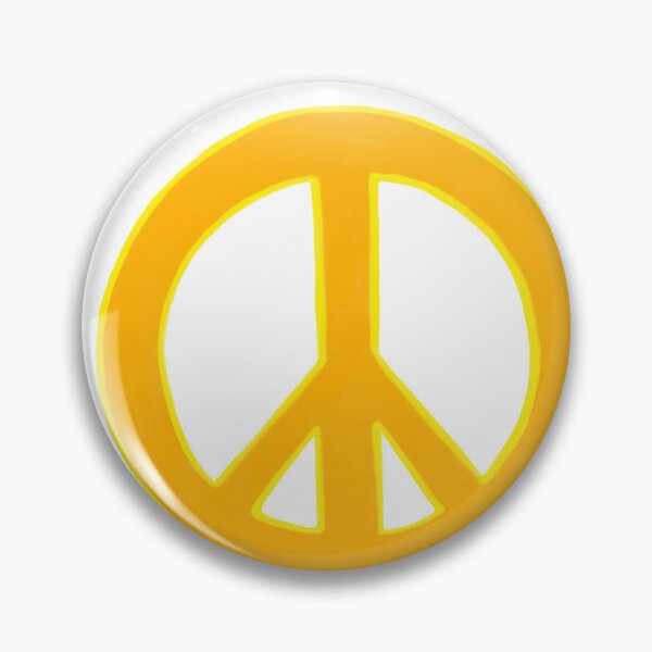 Item preview, Peace Symbol Disarmament Peace Sign Orange and Yellow designed and sold by CovetedCove.