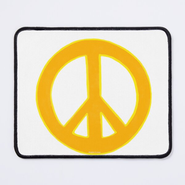 Item preview, Peace Symbol Disarmament Peace Sign Orange and Yellow designed and sold by CovetedCove.