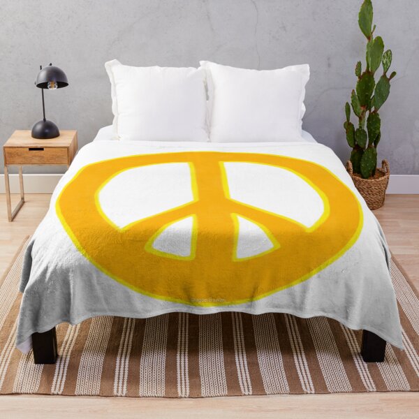 Item preview, Peace Symbol Disarmament Peace Sign Orange and Yellow designed and sold by CovetedCove.