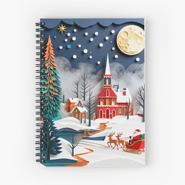 Item preview, Magical Christmas Village With Santa And His Sleigh designed and sold by GaffaDesigns.