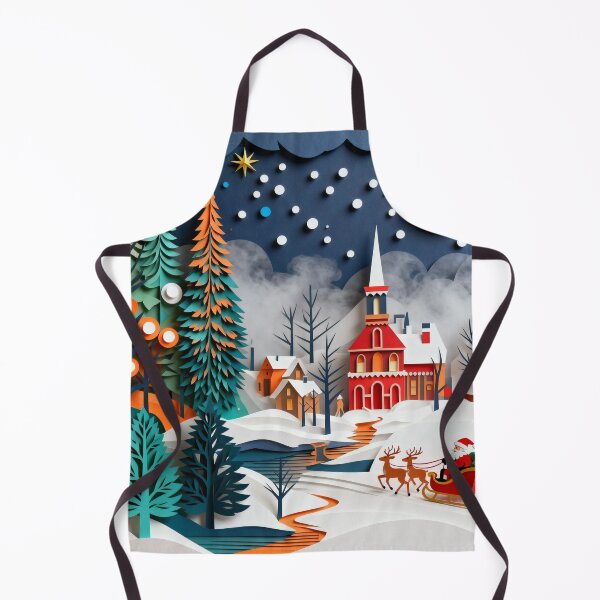 Item preview, Magical Christmas Village With Santa And His Sleigh designed and sold by GaffaDesigns.