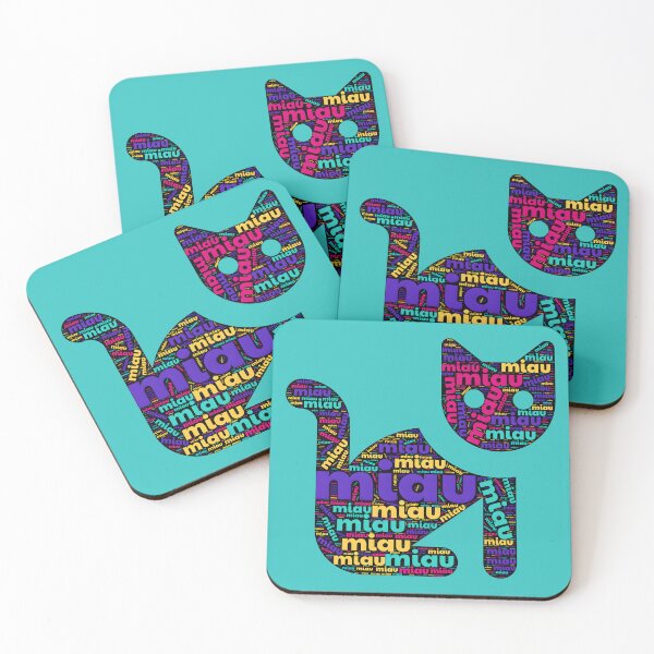 Item preview, Four colors cat word cloud Meow meow meow designed and sold by ParadoxParadox.