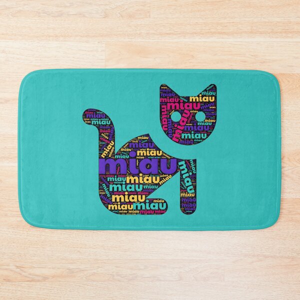 Item preview, Four colors cat word cloud Meow meow meow designed and sold by ParadoxParadox.