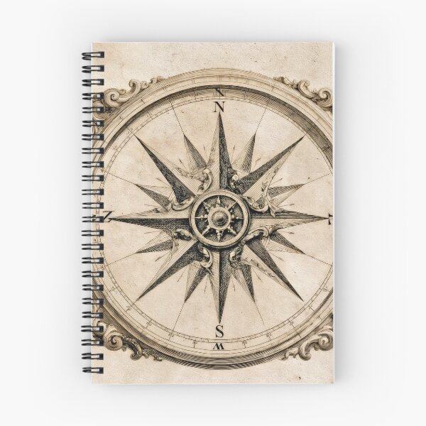 Item preview, T-Shirt - Sticker - Navigating Time: Ornate Compass Rose designed and sold by ForeverPrintsOK.