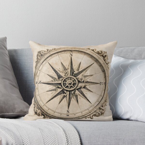 Item preview, T-Shirt - Sticker - Navigating Time: Ornate Compass Rose designed and sold by ForeverPrintsOK.