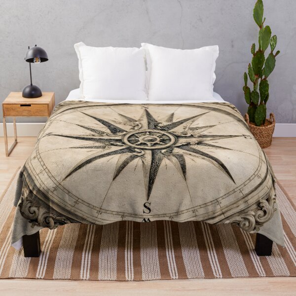 Item preview, T-Shirt - Sticker - Navigating Time: Ornate Compass Rose designed and sold by ForeverPrintsOK.