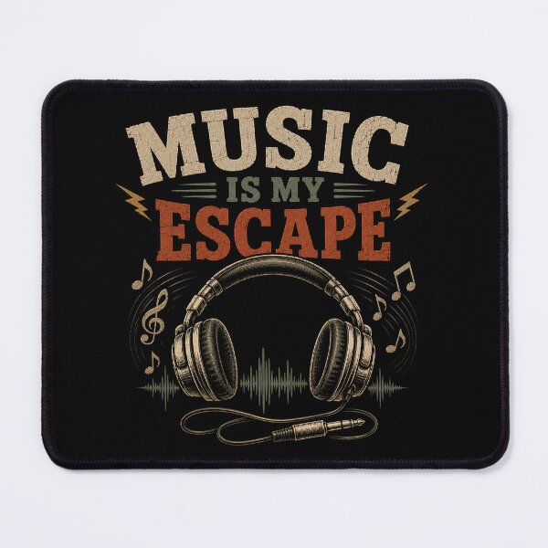 Item preview, Music Is My Escape designed and sold by RetroPlus.