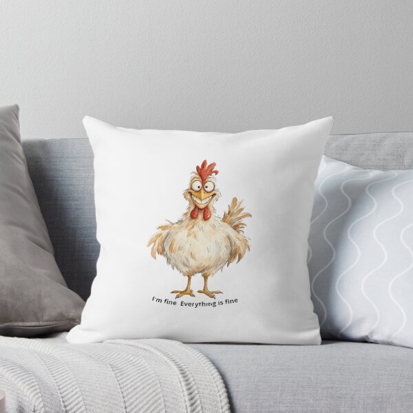 Item preview, Crazy Chicken Smile - Funny Rooster Cartoon designed and sold by DreamyBrushArt.