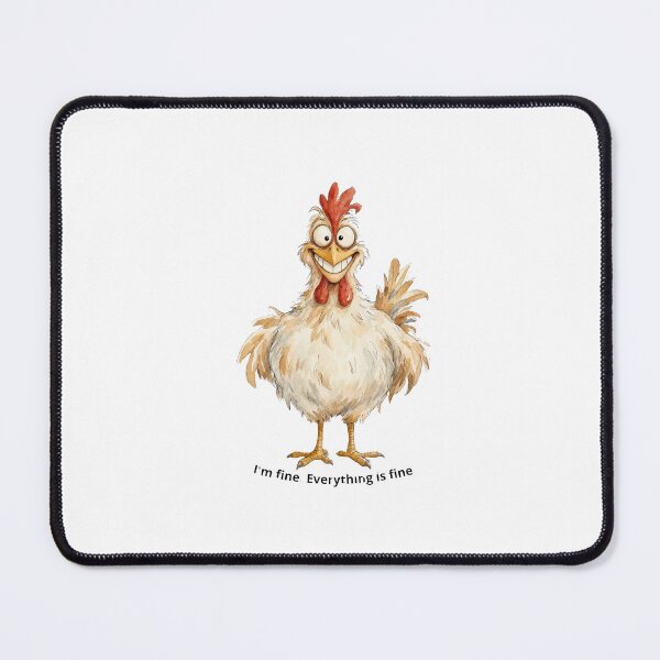 Item preview, Crazy Chicken Smile - Funny Rooster Cartoon designed and sold by DreamyBrushArt.