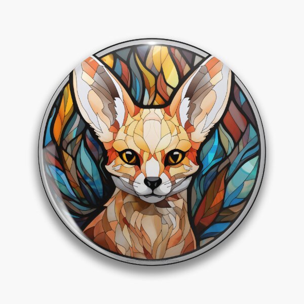 Item preview, Fennec Fox Stained Glass Leadlight Artistic Design Boys Girls designed and sold by rafaeltto.
