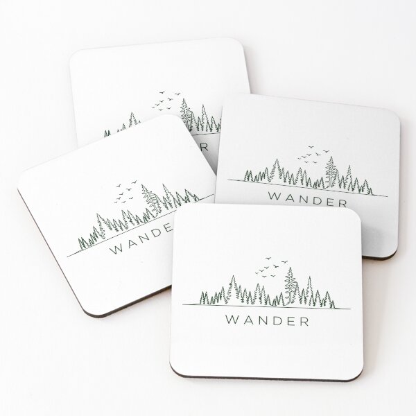 Item preview, Wander Forest Line Art Silhouette with Birds designed and sold by Amir Faysal.