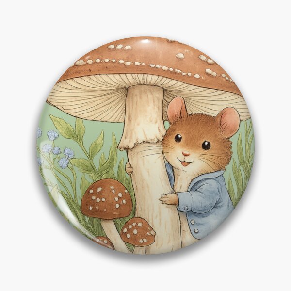 Item preview, Cozy Mouse In Fairy Forest – Gentle Nature Poetry designed and sold by iamdesigns14.