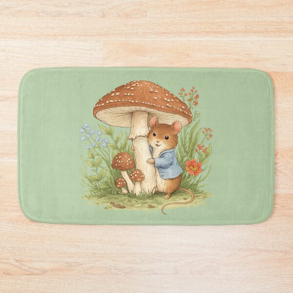 Item preview, Cozy Mouse In Fairy Forest – Gentle Nature Poetry designed and sold by iamdesigns14.