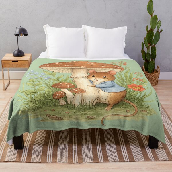 Item preview, Cozy Mouse In Fairy Forest – Gentle Nature Poetry designed and sold by iamdesigns14.