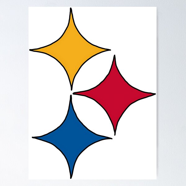 Aperçu de l'œuvre Hypocycloïdes Pittsburgh Sports créée et vendue par PeaceTypo.