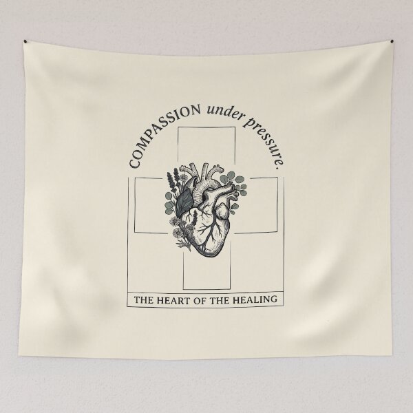 Item preview, Compassion Under Pressure Medical Anatomical Heart Cross designed and sold by Zazz Lee.