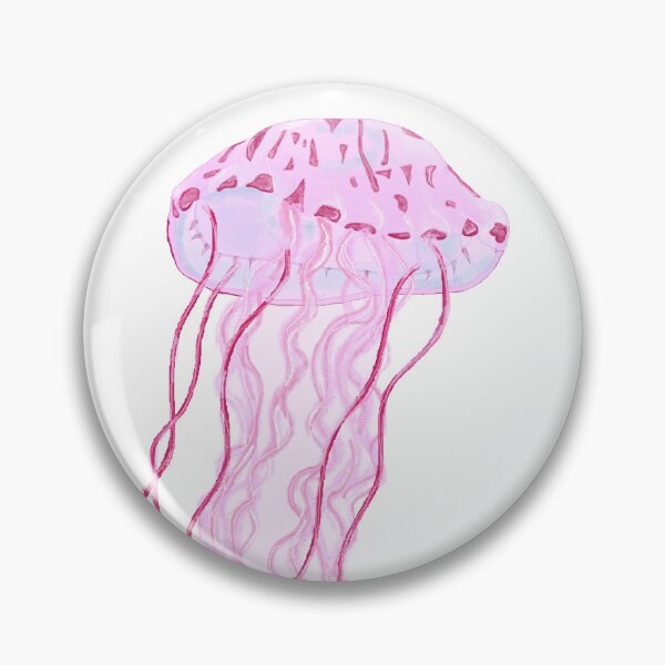 Item preview, Purple striped Jelly Fish Sticker designed and sold by tigerlilyz.