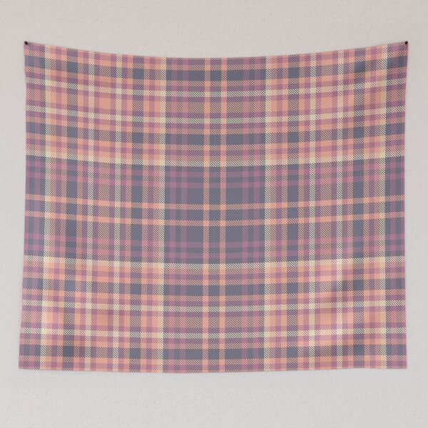 Item preview, Soft Pink and Orange and White Tartan Pattern designed and sold by TeeGeeTees.
