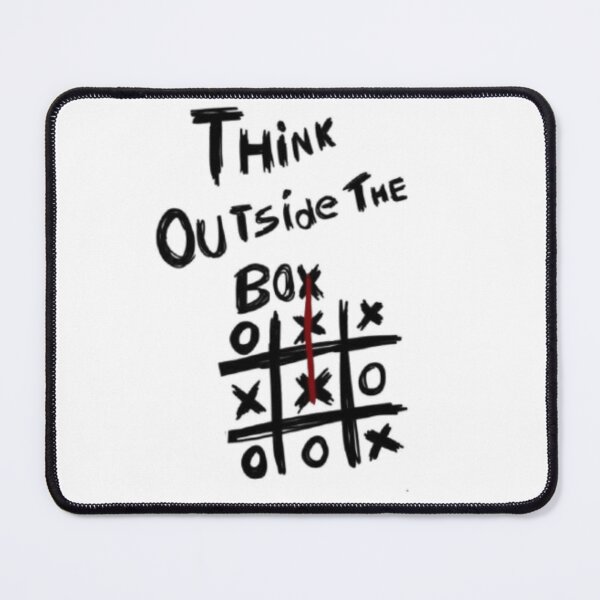 Item preview, Think Outside the Box – Tic‑Tac‑Toe Creative Mindset Design designed and sold by WATEKE.