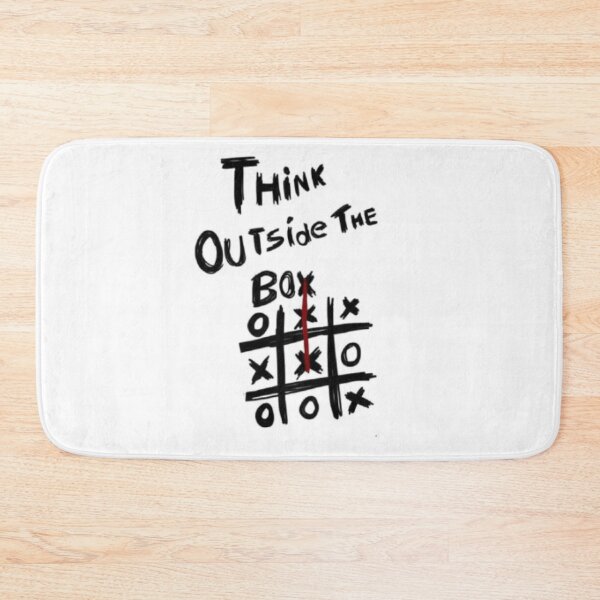 Item preview, Think Outside the Box – Tic‑Tac‑Toe Creative Mindset Design designed and sold by WATEKE.