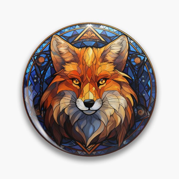 Item preview, Fox Stained Glass Leadlight Artistic Design Boys Girls designed and sold by rafaeltto.