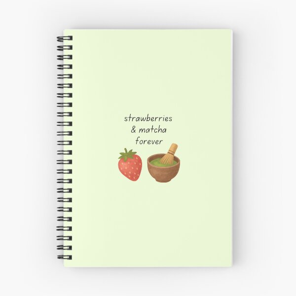 Item preview, Strawberries & Matcha Forever | Cute Matcha Lover Watercolour Design designed and sold by My Gluten Free Life UK.