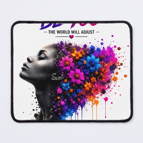 Item preview, Be You – Vibrant Floral Portrait | Colorful Self Love & Self Expression Art designed and sold by Limitless expressions - wear your mindset .
