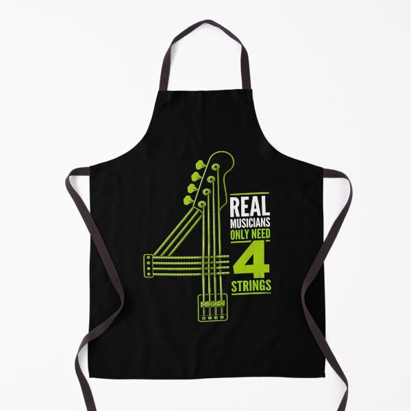 Item preview, Real Musicians Only Need 4 Strings  - Funny Bass Player designed and sold by Art-Arcade6.