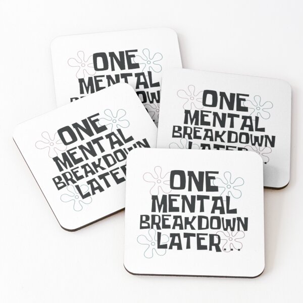 Item preview, One Mental Breakdown Later – Pastel Time Card Meme designed and sold by WATEKE.