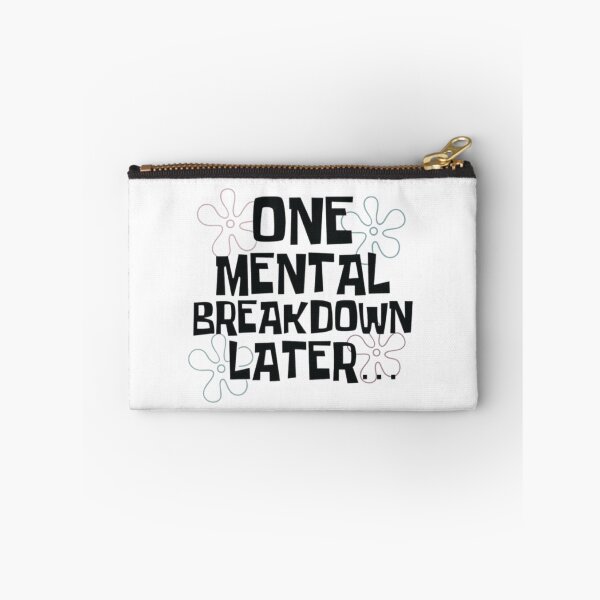 Item preview, One Mental Breakdown Later – Pastel Time Card Meme designed and sold by WATEKE.