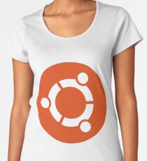 Ubuntu logo orange / white Women's Premium T-Shirt
