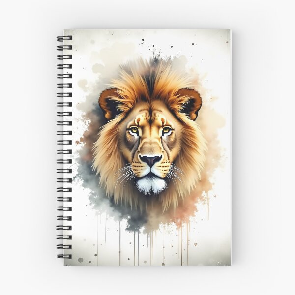 Item preview, A watercolor lion's head designed and sold by Marcu Ioachim.