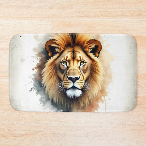 Item preview, A watercolor lion's head designed and sold by Marcu Ioachim.