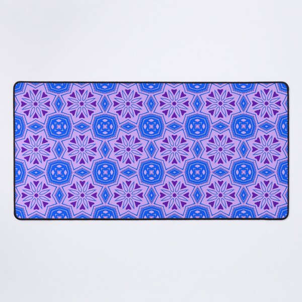 Item preview, Blue Purple Abstract Geometric Star Pattern designed and sold by SweetLilith.