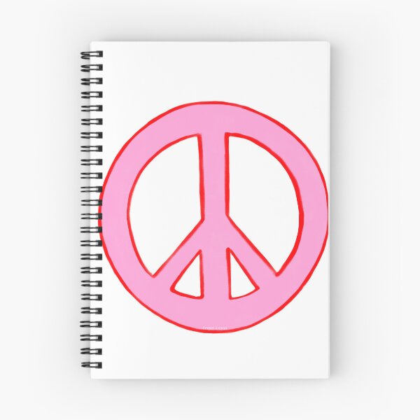Item preview, Peace Symbol Disarmament Peace Sign Pink and Red designed and sold by CovetedCove.