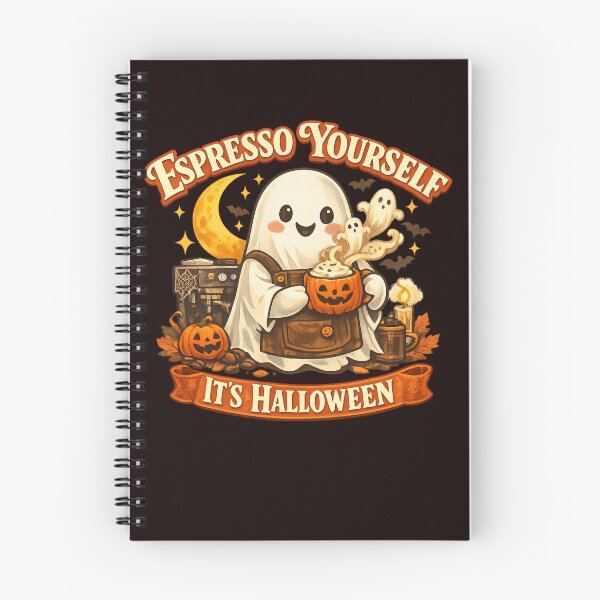 Item preview, Espresso Yourself It's Halloween Ghost Barista designed and sold by FrameFlow.