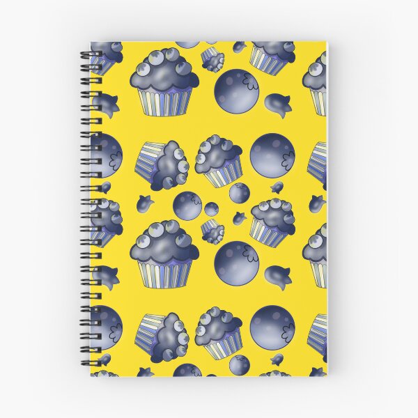 Item preview, Blueberry Cupcakes Seamless Pattern/ Bright Baking Food Art . designed and sold by RuwaDesignArt.