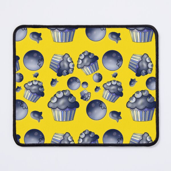 Item preview, Blueberry Cupcakes Seamless Pattern/ Bright Baking Food Art . designed and sold by RuwaDesignArt.