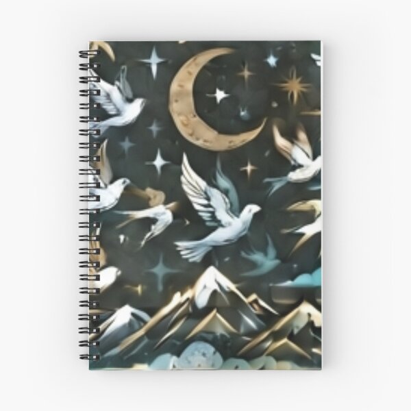 Item preview, Dreamy Mountain Landscape in Teal and Gold designed and sold by mdsakibhossain.