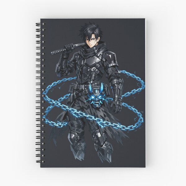 Item preview, Cyber Oni Hunter – Futuristic Demon Slayer Anime Warrior designed and sold by Sticleg.