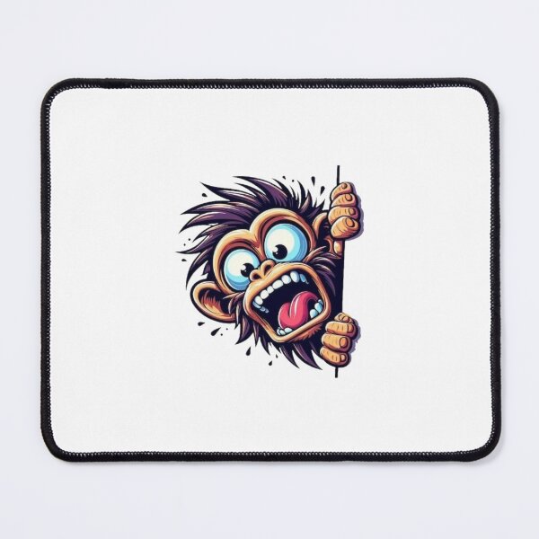 Item preview, Crazy Cartoon Monkey Peeking Illustration designed and sold by Macias123.