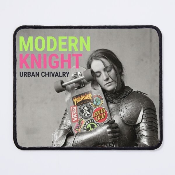 Item preview, Knight Shreds the Sticker Plague and Accidentally Invents Urban Chivalry designed and sold by Print Fiction.