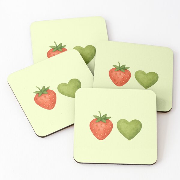 Item preview, Strawberry & Matcha Heart | Cute Minimal Foodie Aesthetic designed and sold by My Gluten Free Life UK.