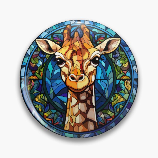 Item preview, Giraffe Stained Glass Leadlight Artistic Design Boys Girls designed and sold by rafaeltto.