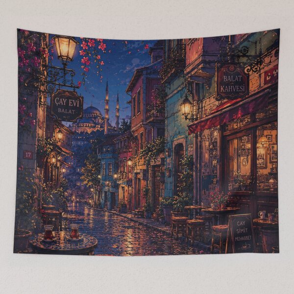 Item preview, Romantic dusk in Balat, Istanbul designed and sold by nirinalovell.